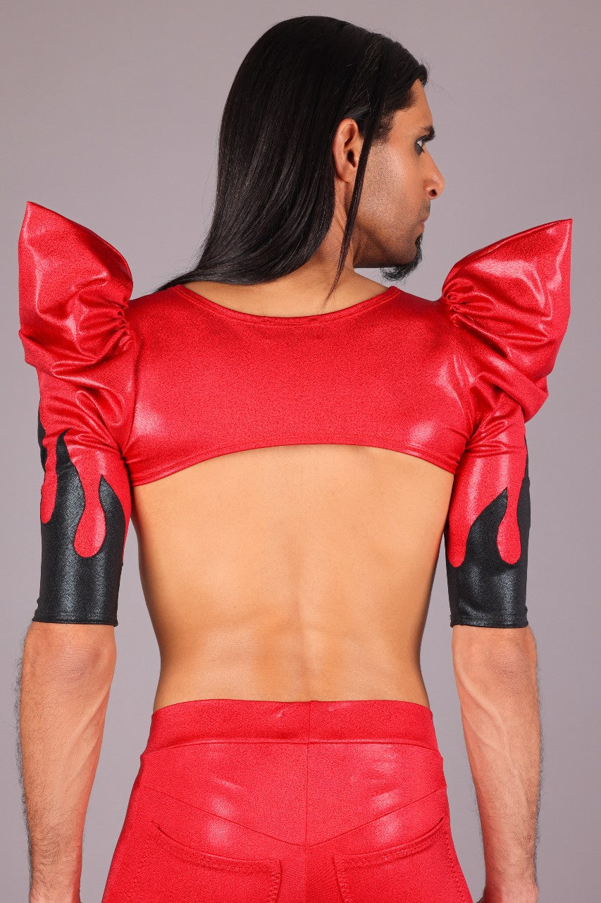 Black Flames Mini Bolero