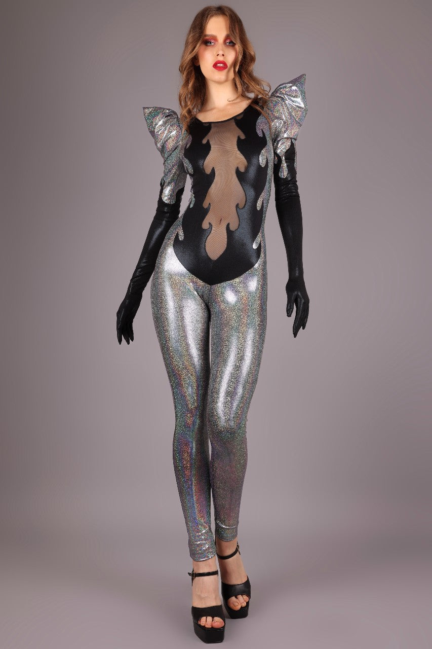 Black Flames Catsuit