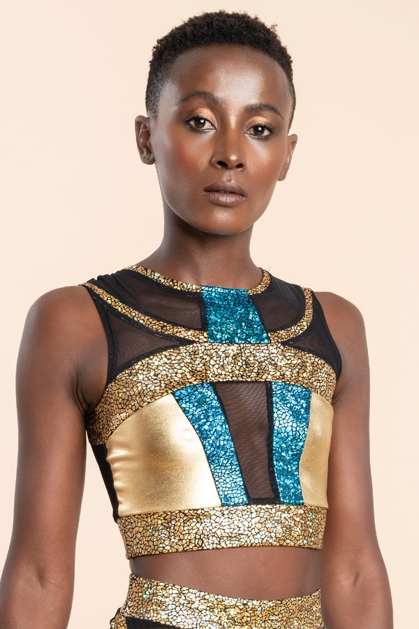 Rockstar Cleopatra Crop Top