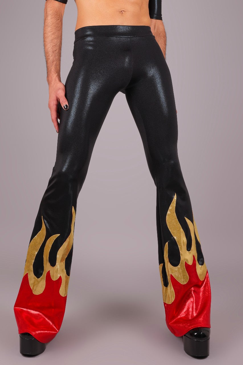 Men's Hellfire Jeans Back Bell Bottom Leggings