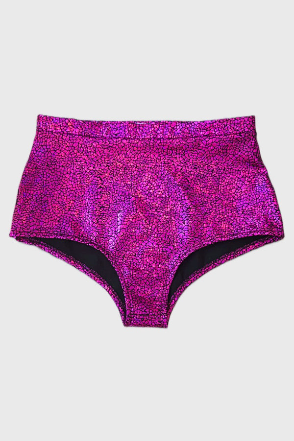High Waist Micro Shorts, Hot Pink