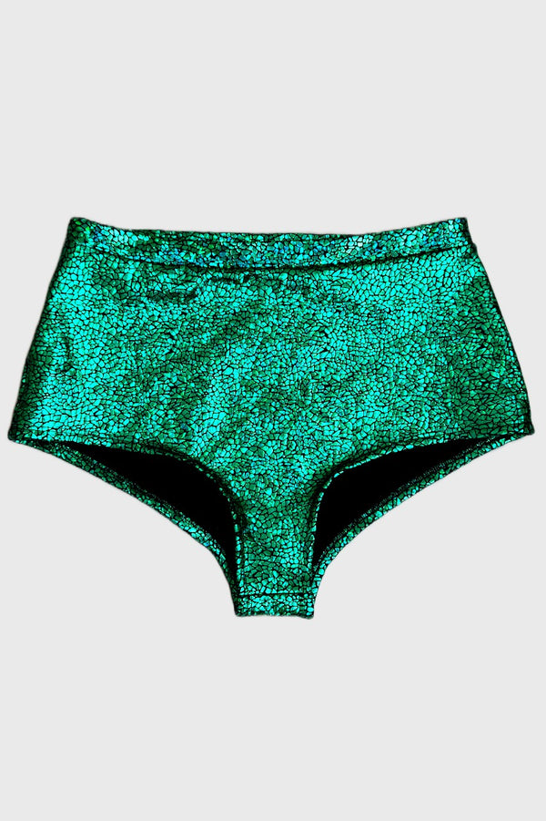High Waist Hotpants, Green