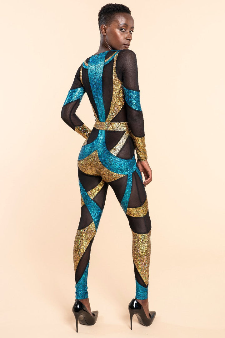 Egyptian Goddess Dance Costume | Luxury Designer Catsuit
