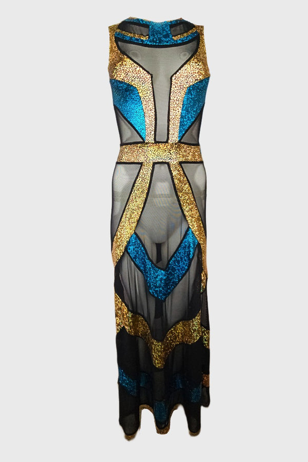 Goddess Isis Evening Gown - OOAK