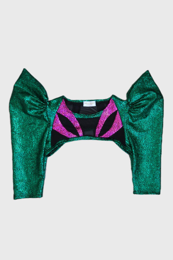 Intergalactic Mini Bolero in Green/Pink