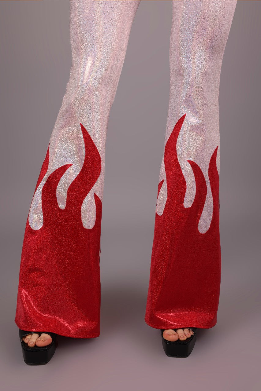 Candy Flames Bell Bottom Leggings RTS – Lena Quist