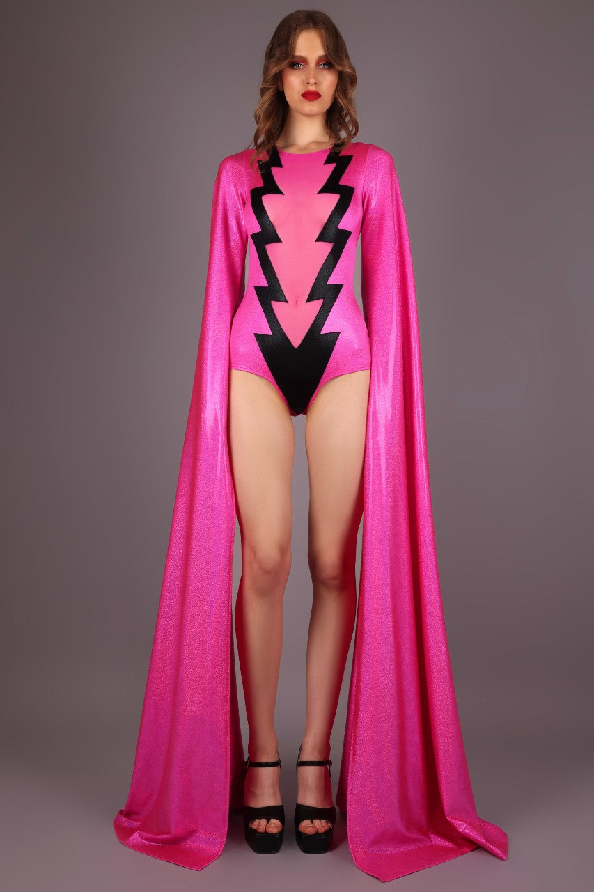 Royal Lightning Bolt Bodysuit