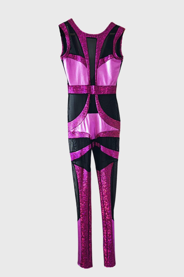Space Bride Catsuit, Hot Pink