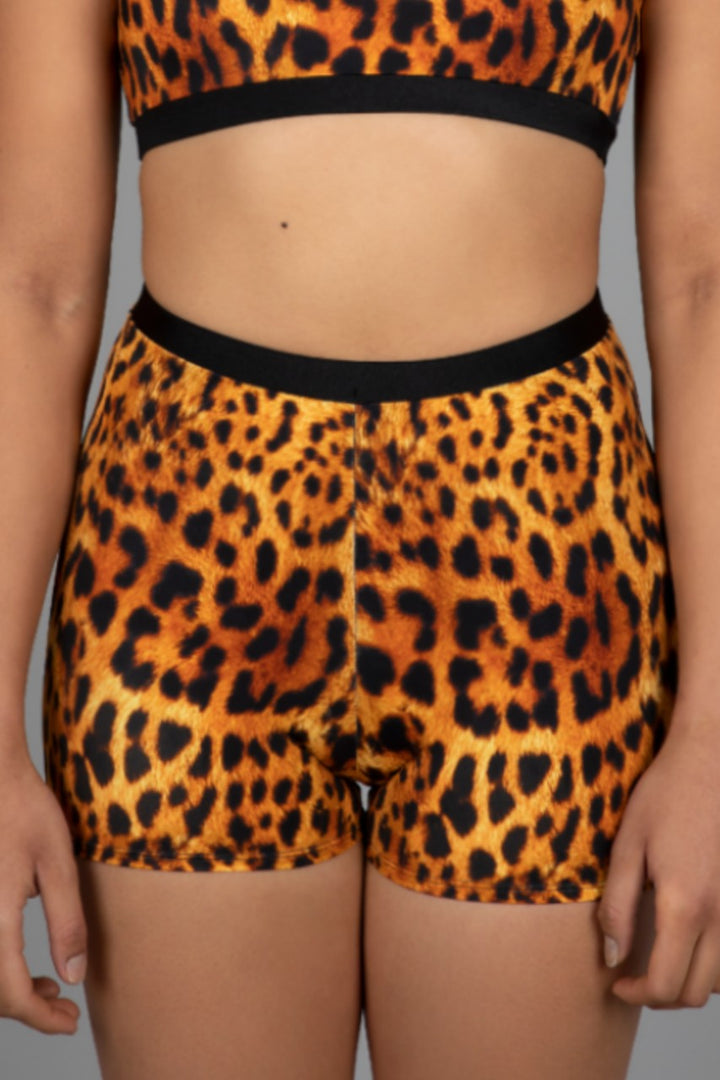 Cheetah Print Shorts | Leopard Print Yoga Shorts