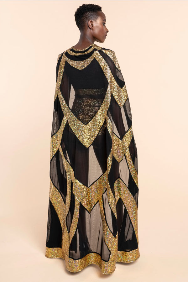 Egyptian Goddess Cape Top | Couture Stage Costume
