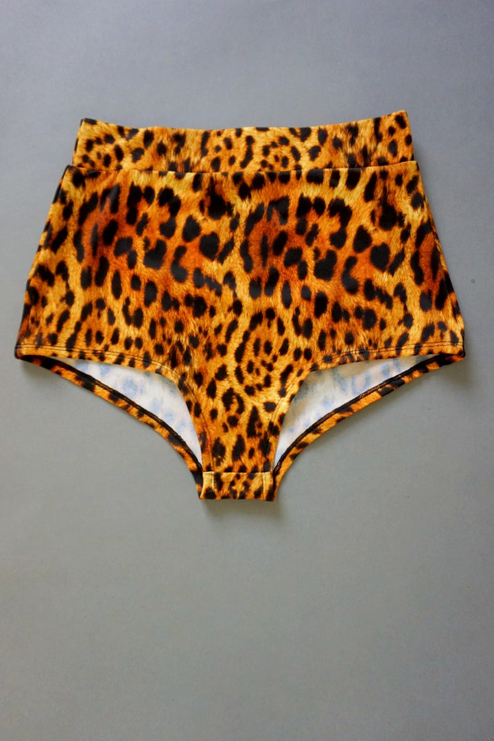 Leopard Print Cheeky Hotpants | Sexy Pole Dance Clothing