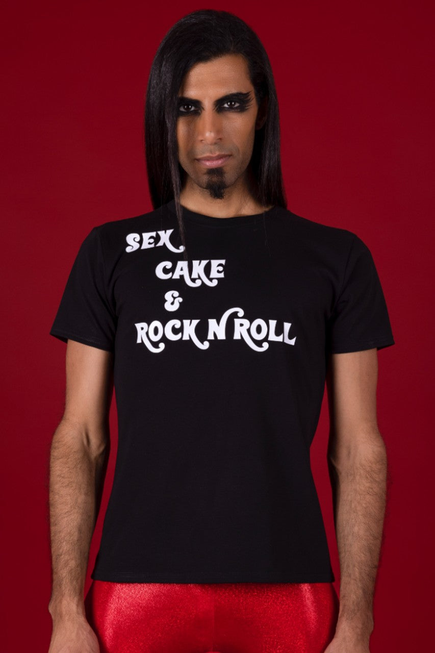 Men's Sex, Cake & Rock' n' Roll Tee