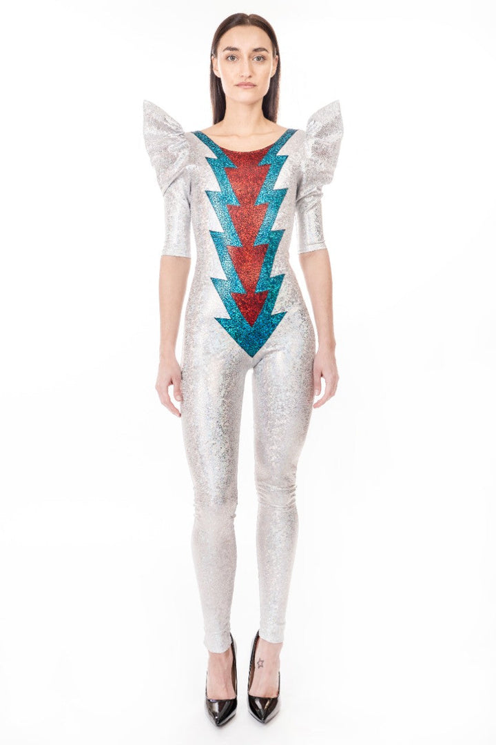 Ziggy Stardust Lightning Bolt Catsuit | David Bowie Costume